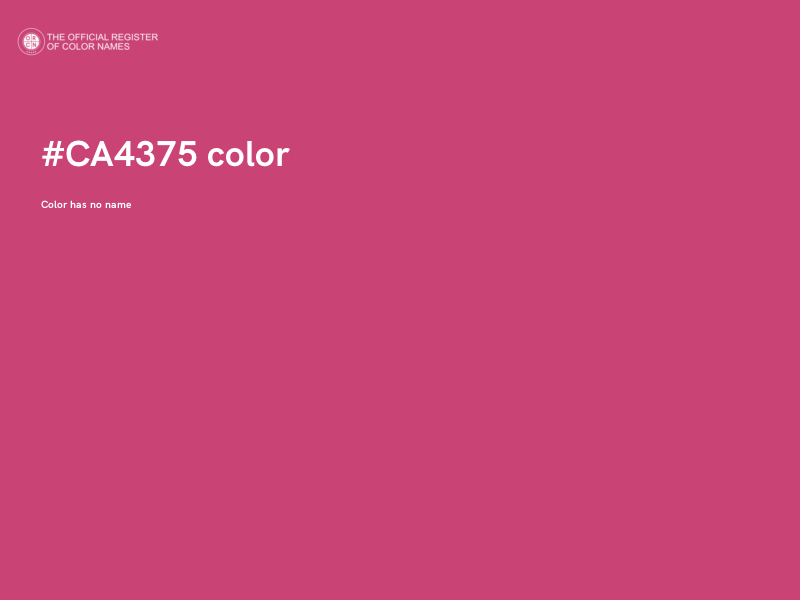 #CA4375 color image