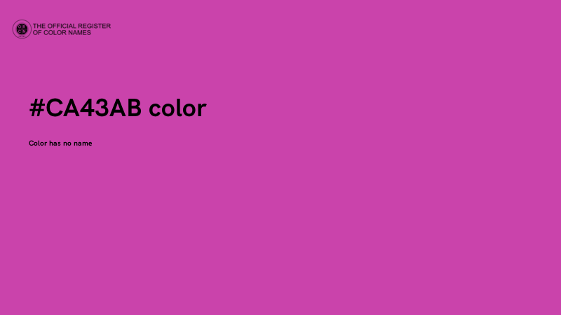 #CA43AB color image