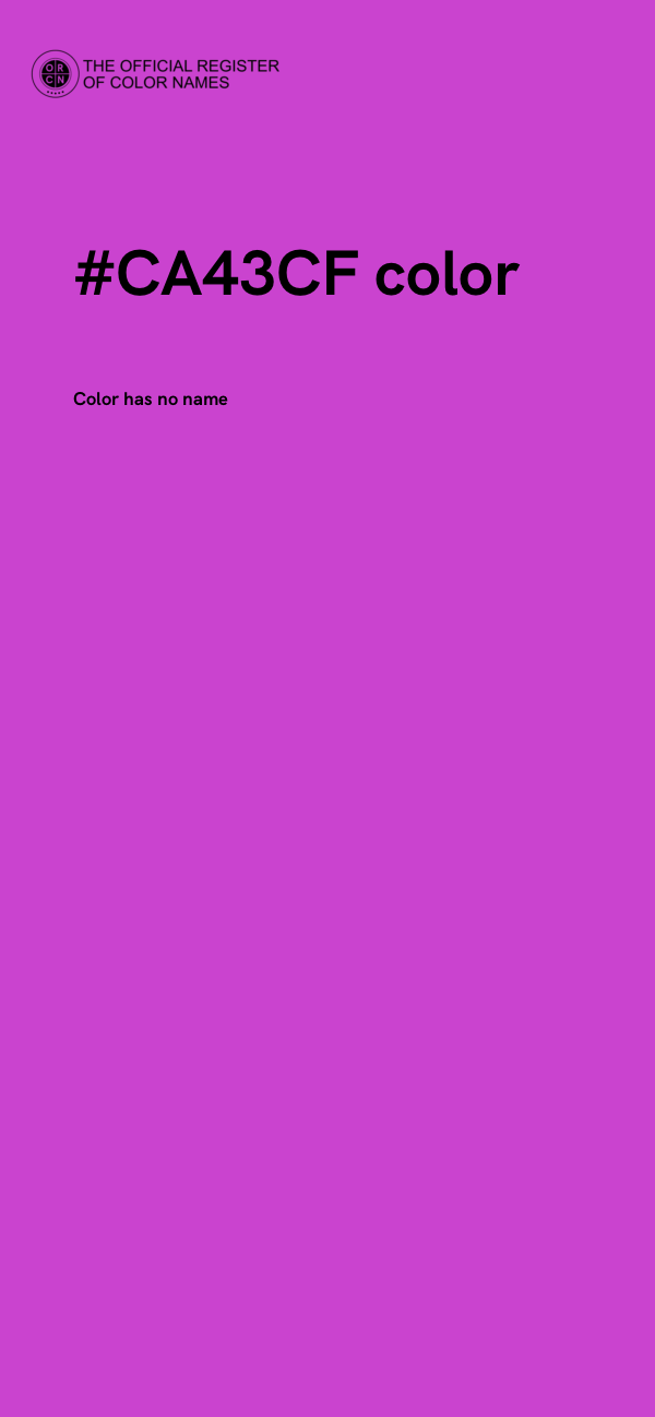#CA43CF color image