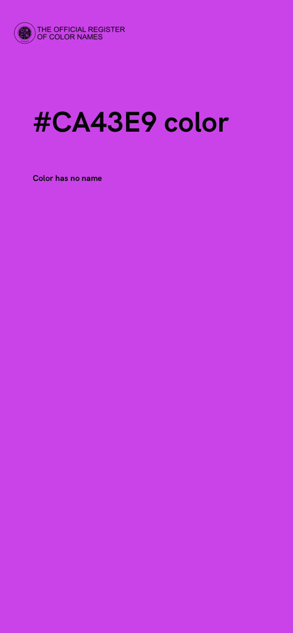 #CA43E9 color image