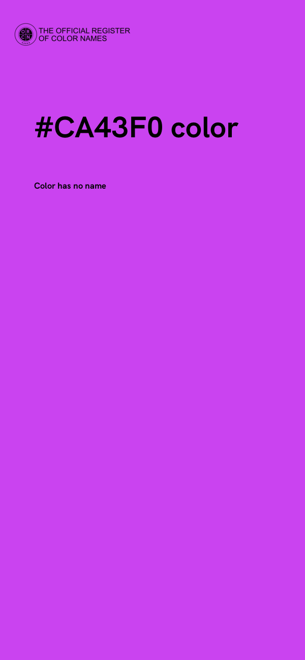 #CA43F0 color image