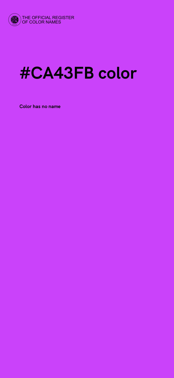 #CA43FB color image