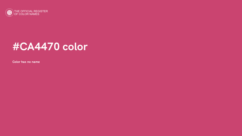 #CA4470 color image