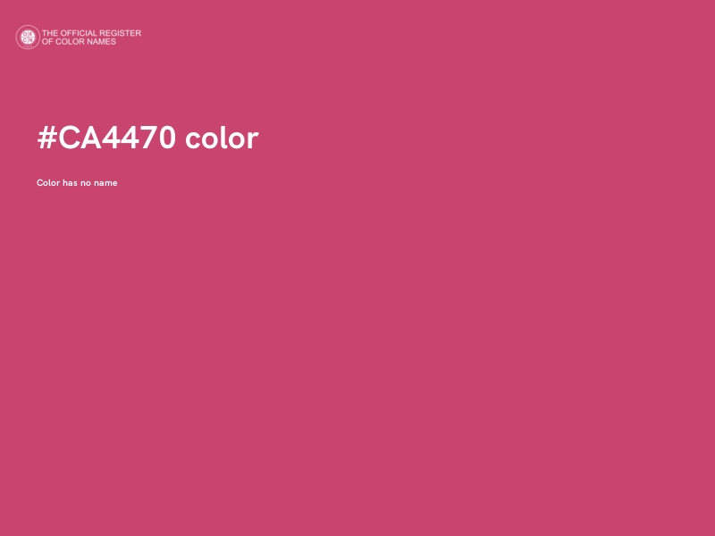 #CA4470 color image