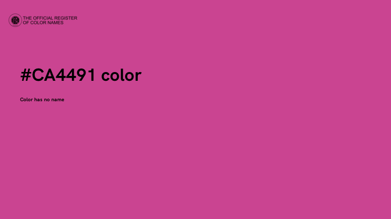 #CA4491 color image