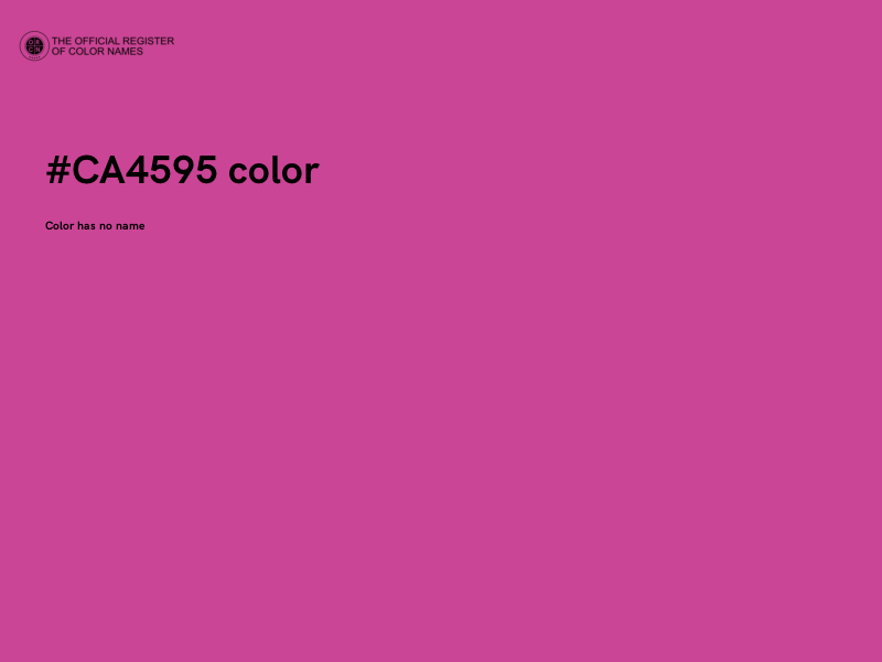 #CA4595 color image