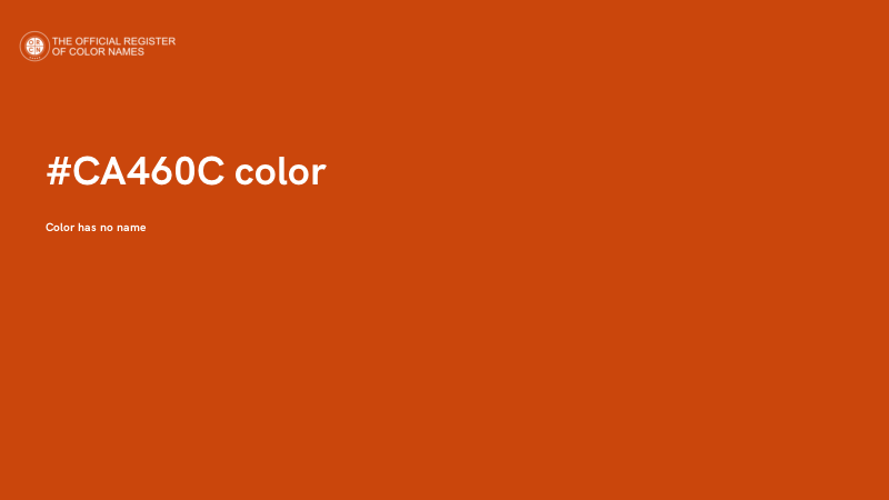 #CA460C color image