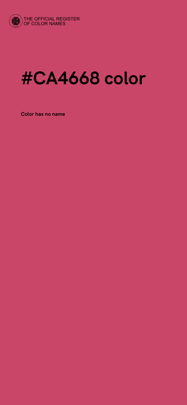 #CA4668 color image