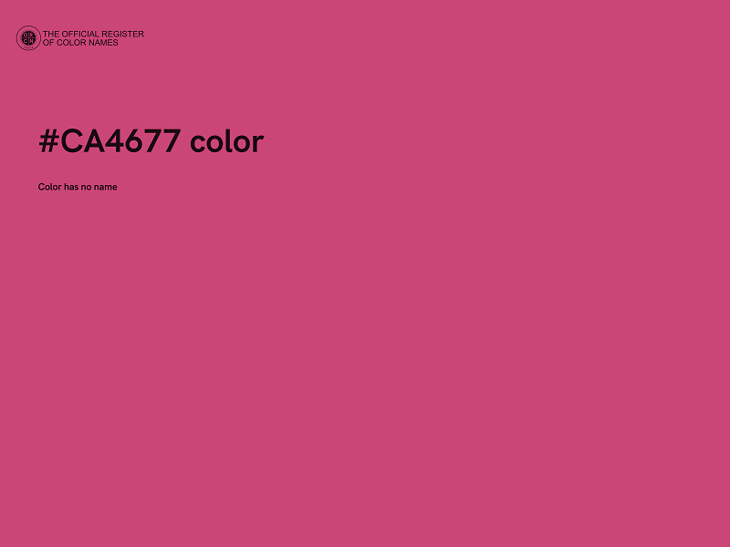 #CA4677 color image