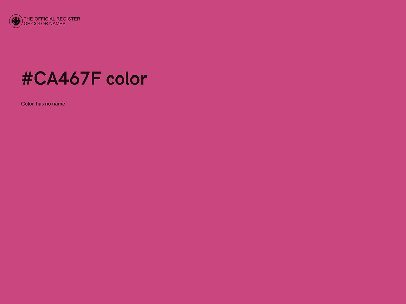 #CA467F color image