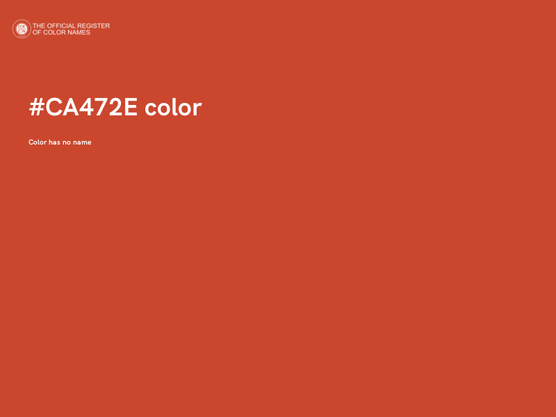 #CA472E color image