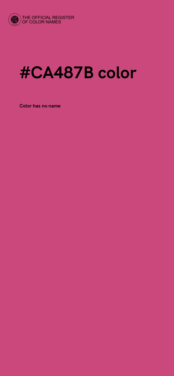 #CA487B color image