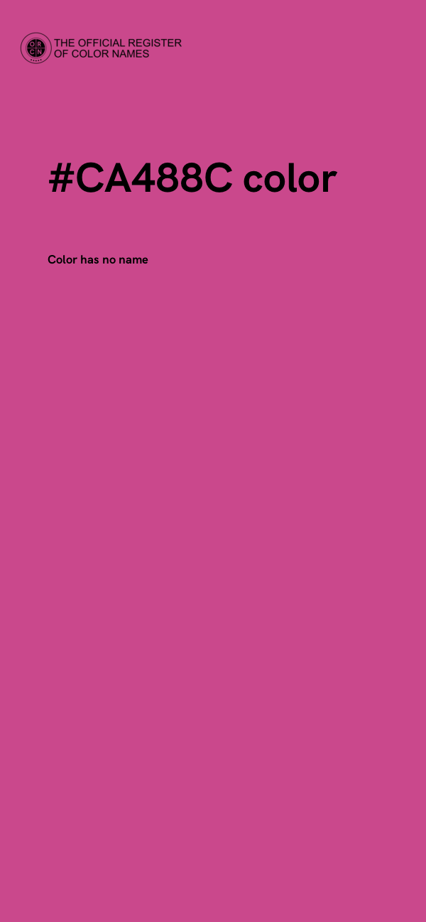 #CA488C color image