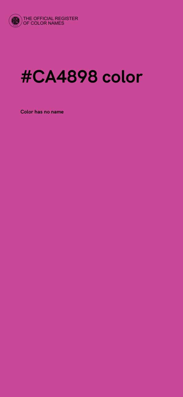 #CA4898 color image