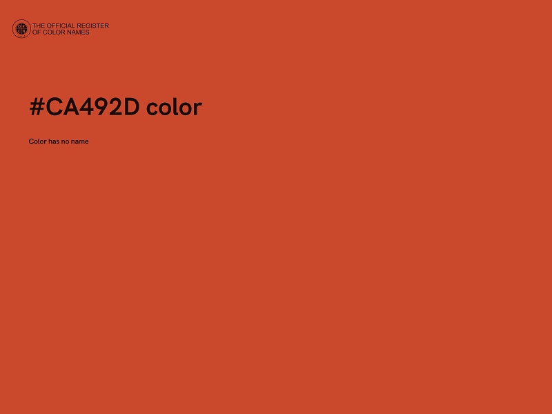 #CA492D color image