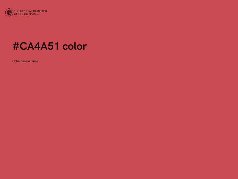 #CA4A51 color image