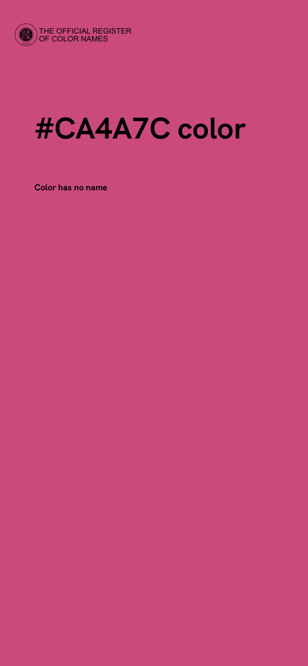 #CA4A7C color image