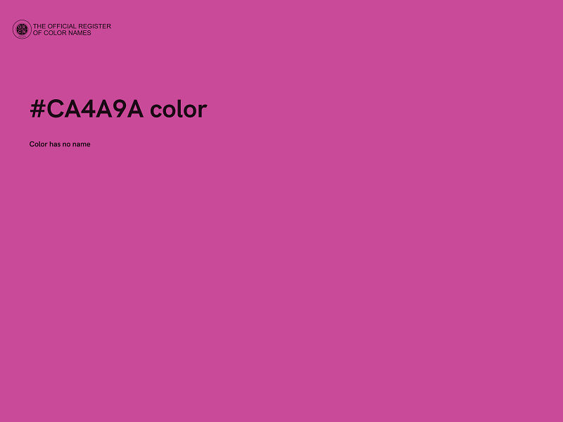 #CA4A9A color image