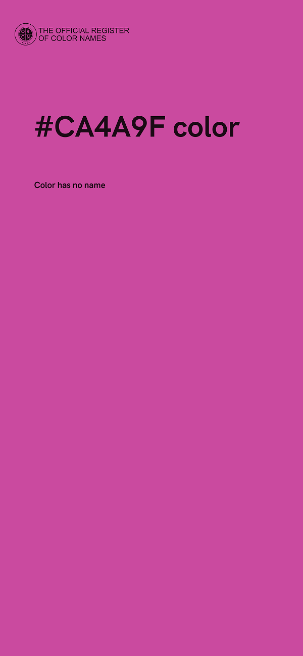 #CA4A9F color image