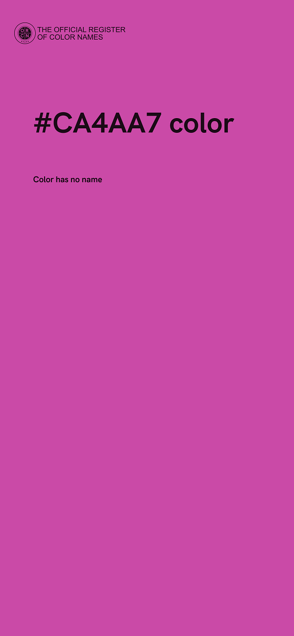#CA4AA7 color image