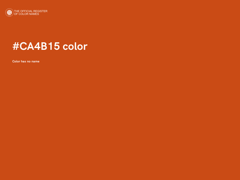 #CA4B15 color image