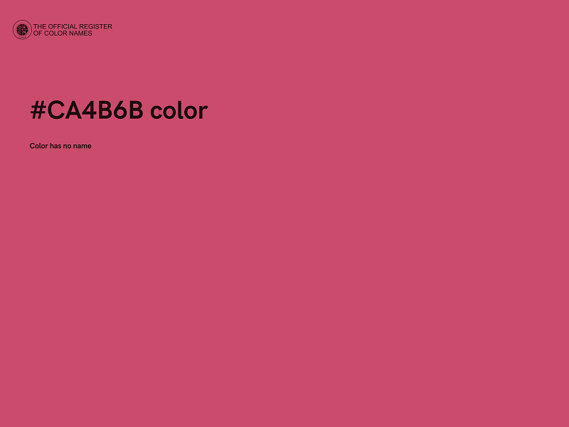 #CA4B6B color image