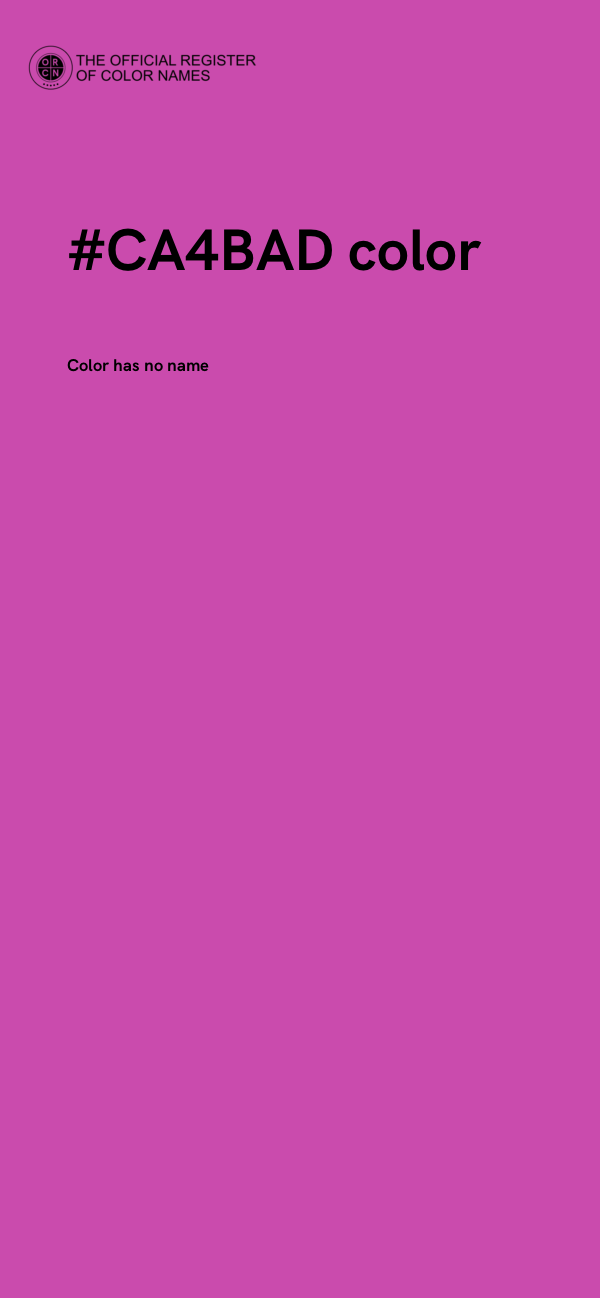 #CA4BAD color image