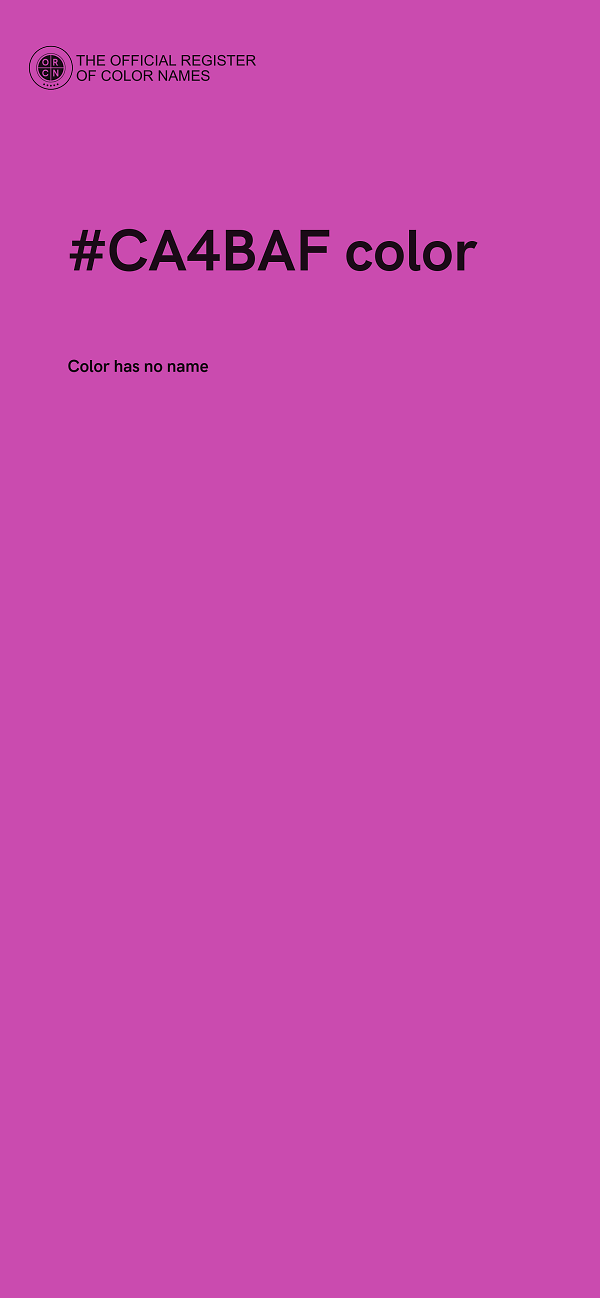 #CA4BAF color image