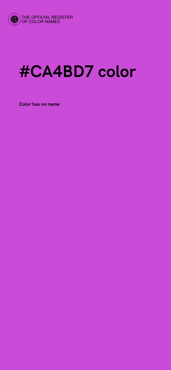 #CA4BD7 color image