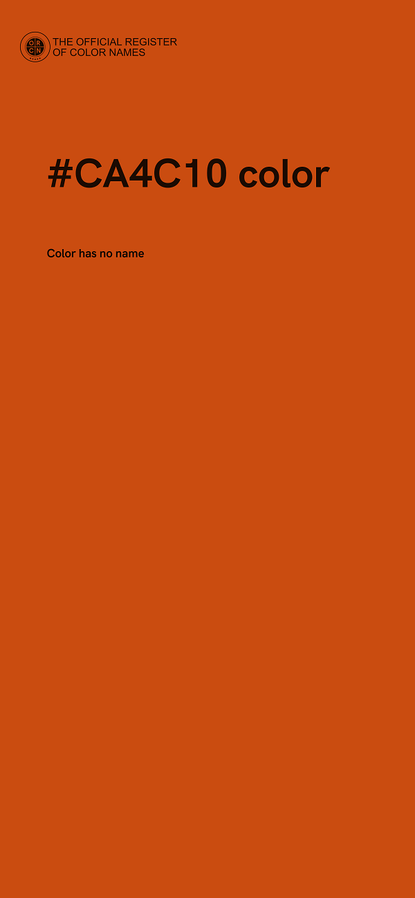 #CA4C10 color image