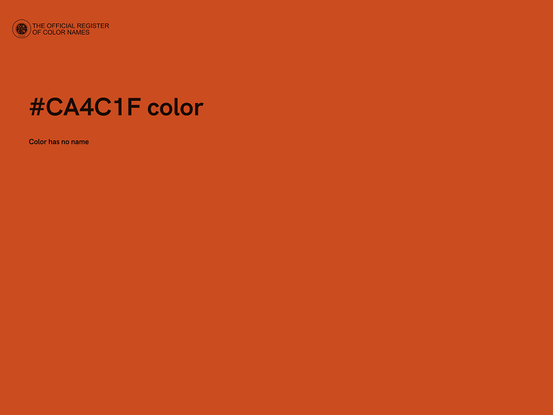 #CA4C1F color image