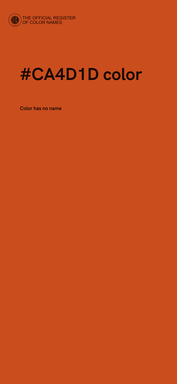 #CA4D1D color image