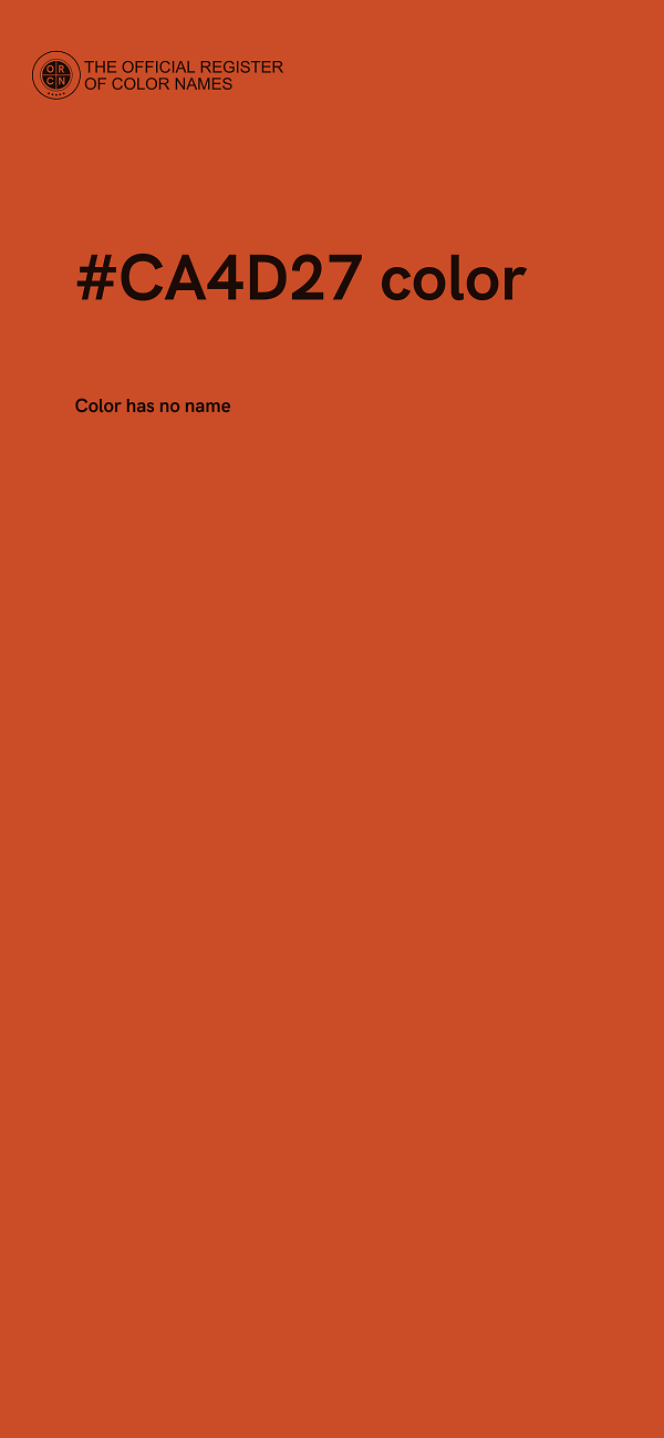 #CA4D27 color image