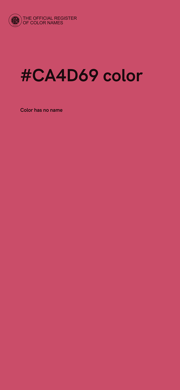 #CA4D69 color image