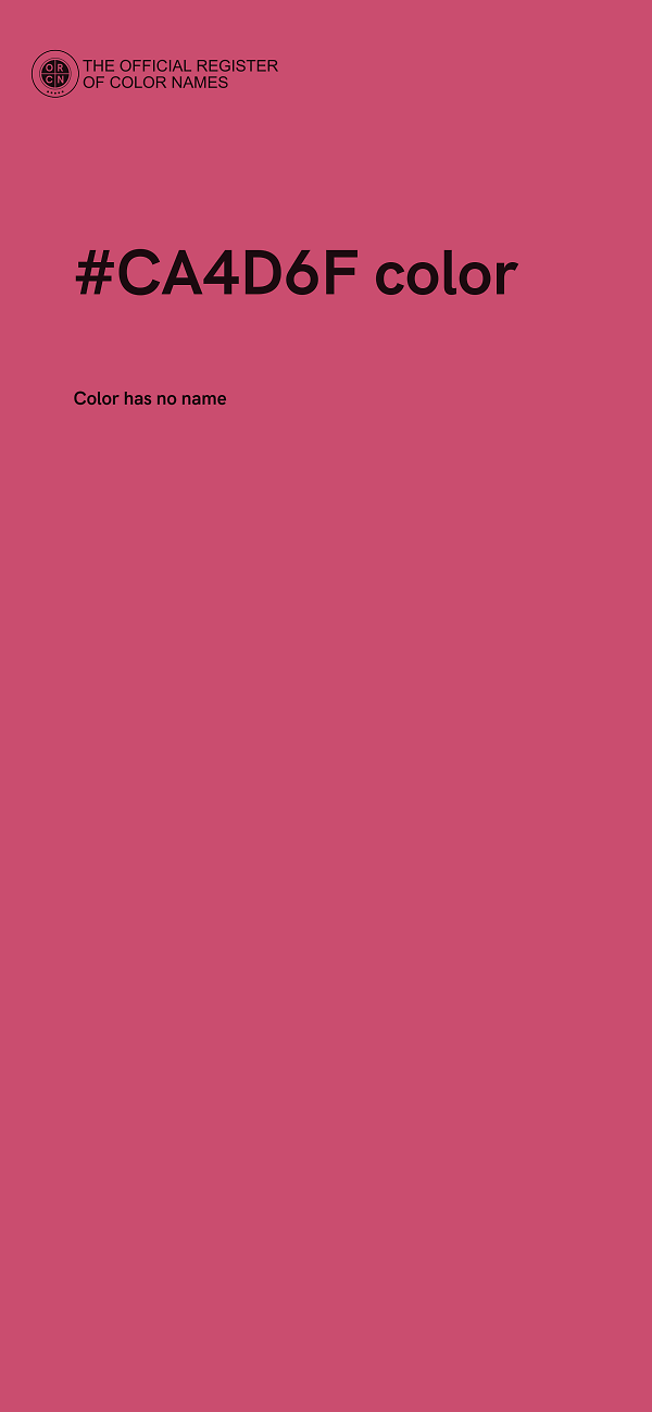 #CA4D6F color image