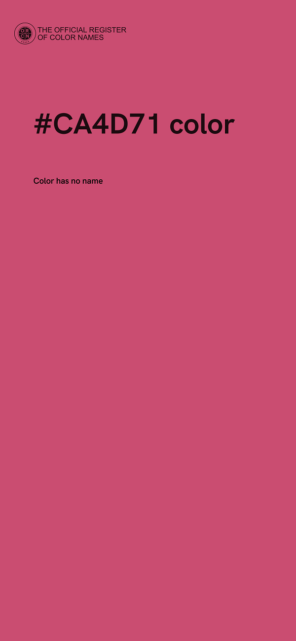 #CA4D71 color image