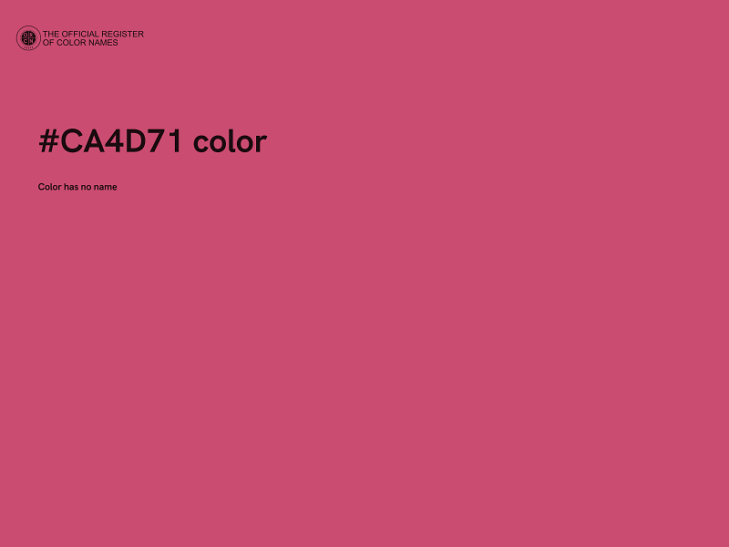 #CA4D71 color image
