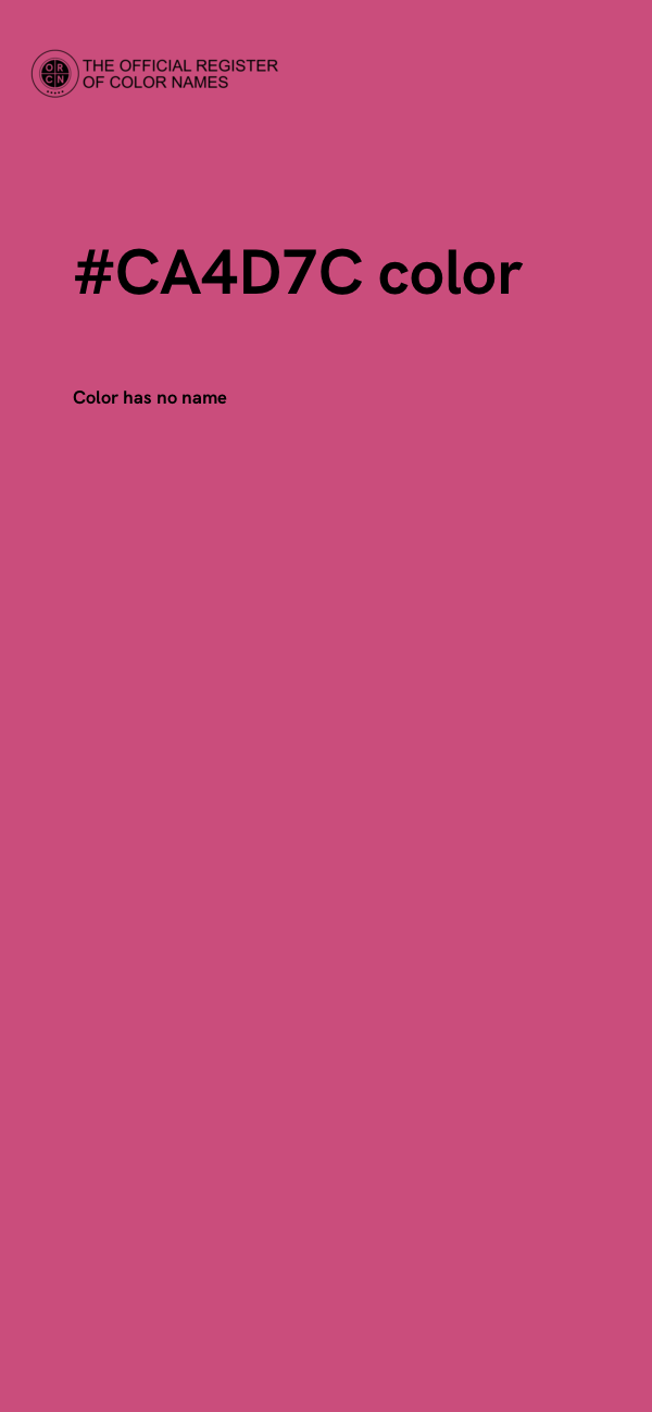 #CA4D7C color image