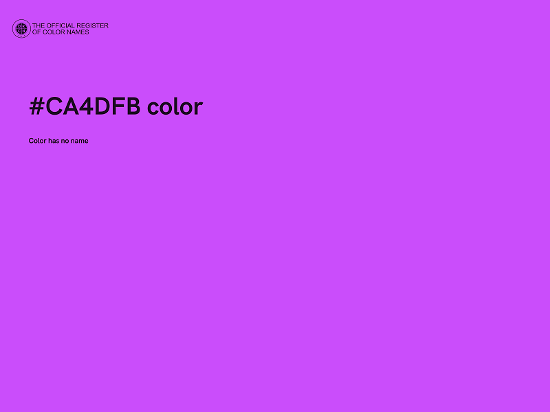 #CA4DFB color image