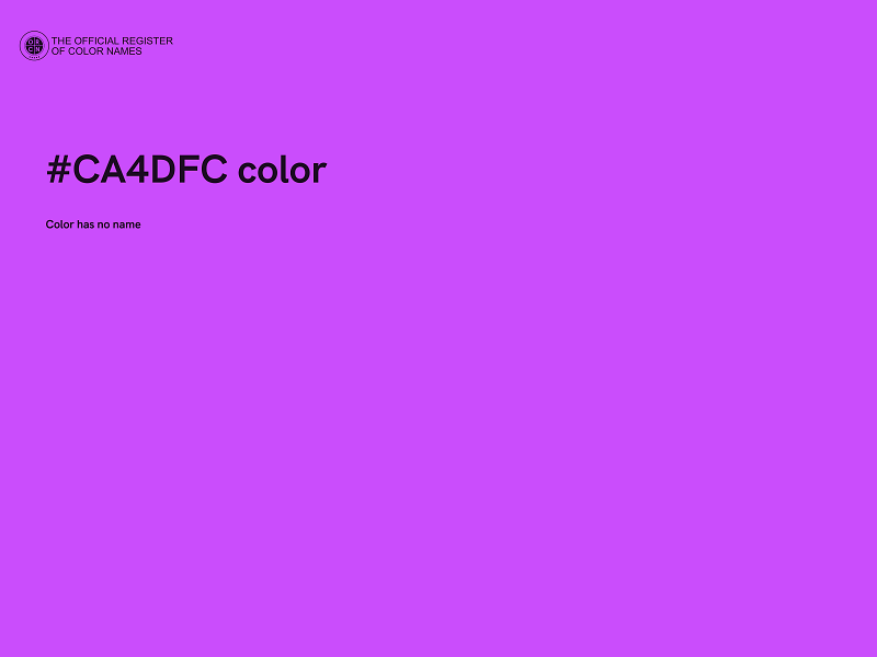 #CA4DFC color image