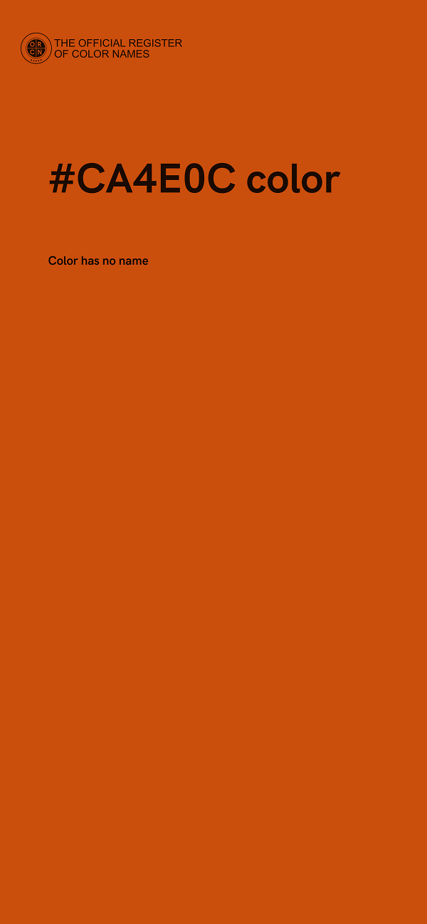 #CA4E0C color image