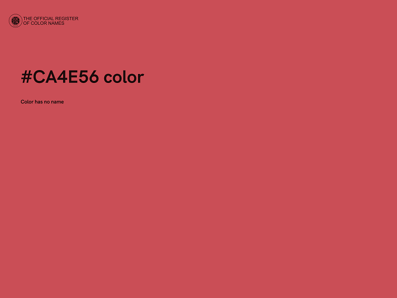 #CA4E56 color image