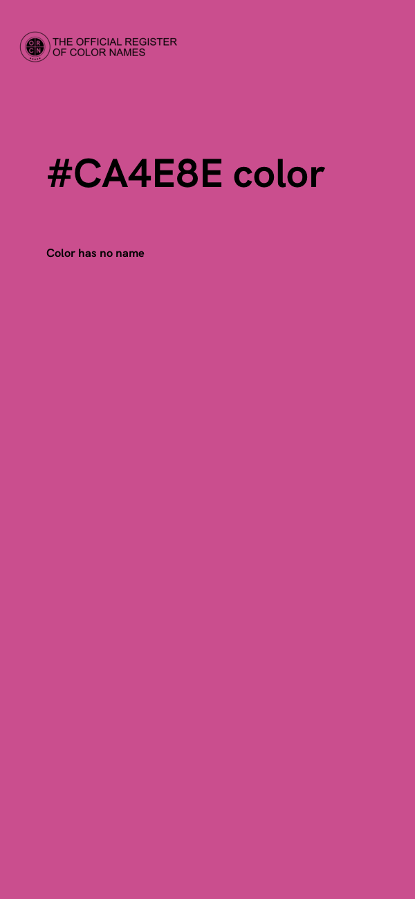 #CA4E8E color image