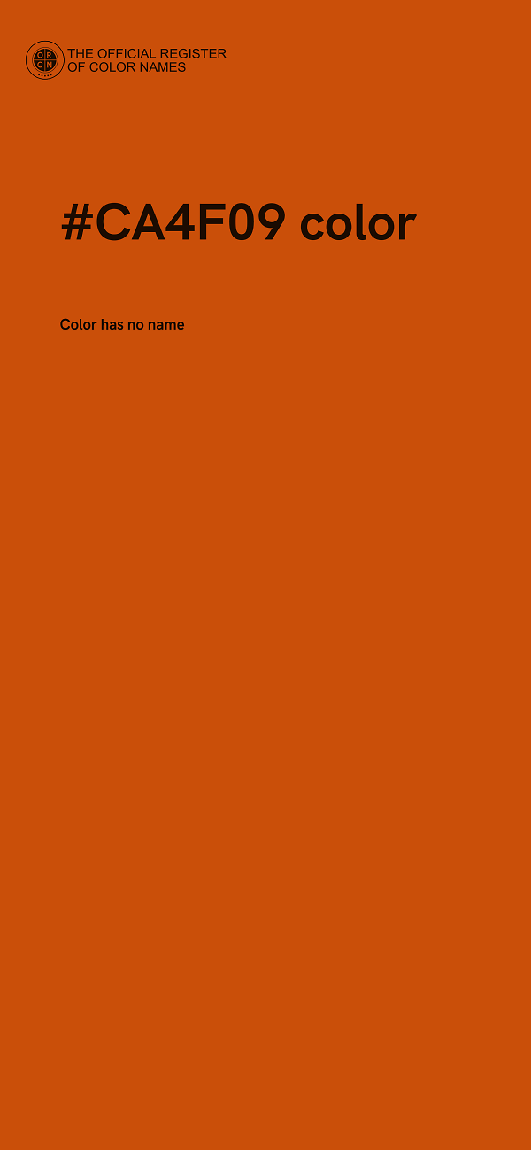 #CA4F09 color image