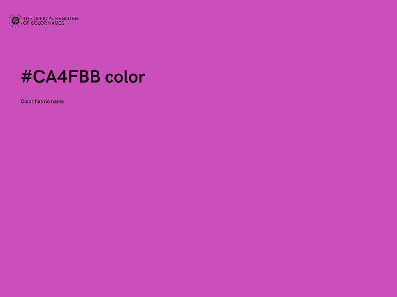 #CA4FBB color image