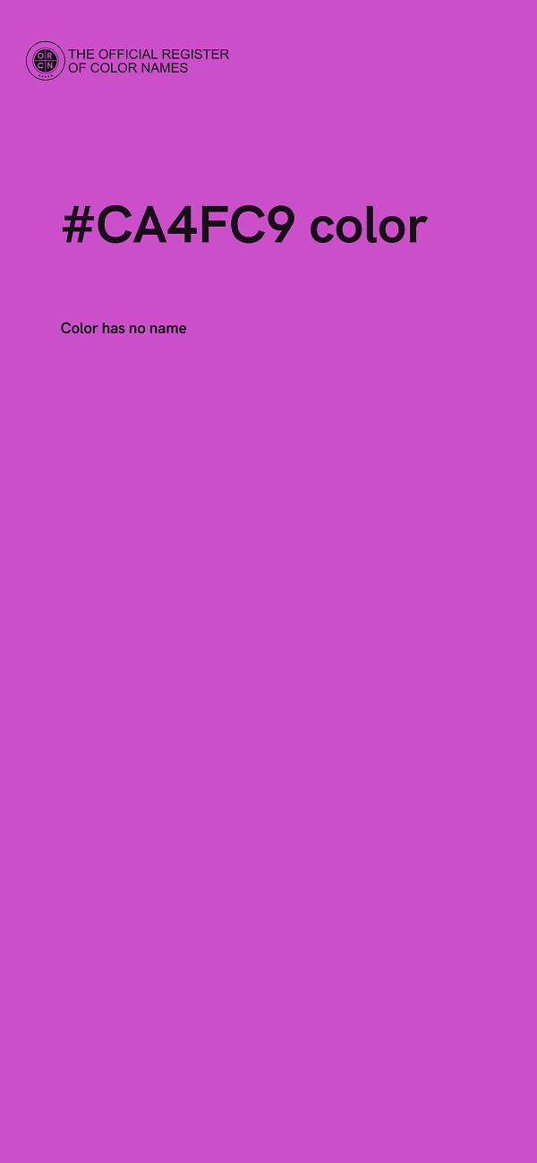#CA4FC9 color image