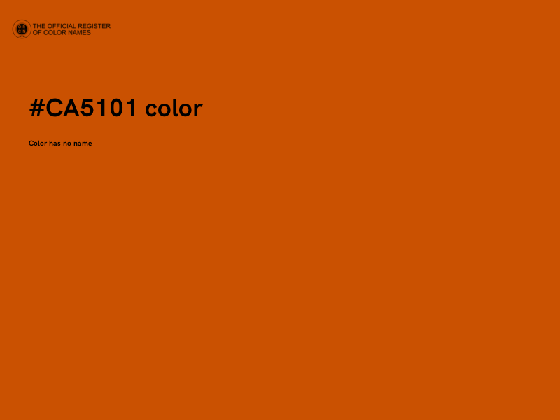 #CA5101 color image