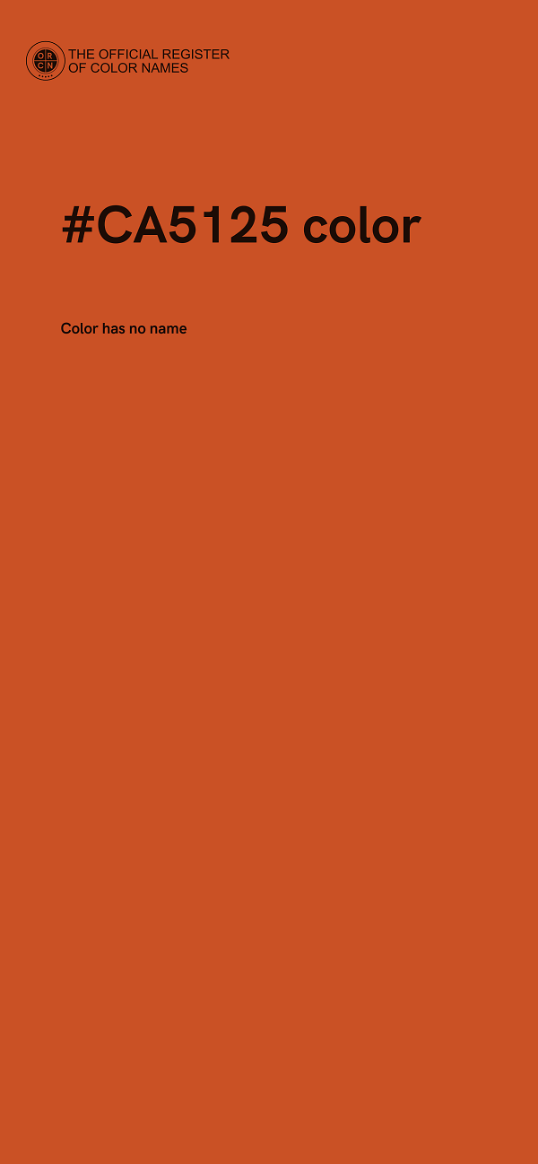#CA5125 color image