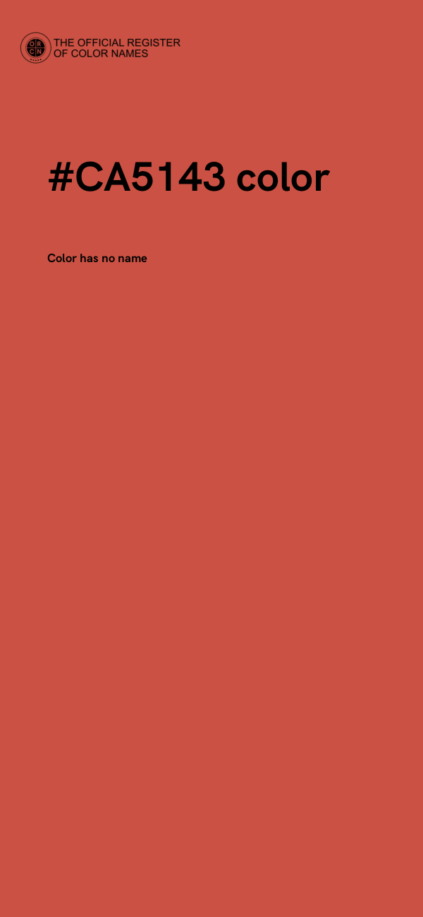 #CA5143 color image