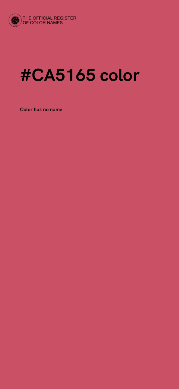#CA5165 color image
